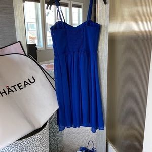 Le chateau blue party dress. Size medium in excellent condition
